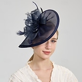 ieftine Fascinatoare și pălării-Accesoriu de Păr In Artificial Nuntă Serată Elegant Nuntă Cu Culoare Pură Diadema Articole Pentru Cap