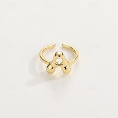 economico I regali-anello con lettera personalizzata, regalo per la mamma, anello con alfabeto regolabile placcato oro 18k, finitura liscia, anello iniziale a fascia aperta, gioielli eleganti per le donne