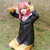 cheap Anime Costumes-Cosplay Anya Forger Anime Dress Outfits Masquerade Cosplay Suits Halloween Carnival Masquerade Dress Socks Headwear For Women&#039;s Girls&#039; Kid&#039;s Adults&#039;