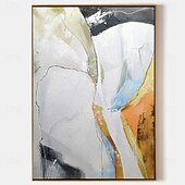economico Quadri astratti-grande dipinto a olio fatto a mano bianco grigio e nero dipinto 3d dipinto astratto strutturato fatto a mano dipinto a olio moderno dipinto a mano arte moderna da parete decorazione arte