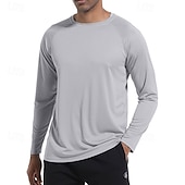 economico magliette di base-Per uomo Maglietta Camicia a Maniche Lunghe Manica Lunga Girocollo Estate Primavera Semplice Moda Designer Essenziale Classico Vacanza Streetwear Uscire Nero Bianco Azzurro cielo Maglietta Top per