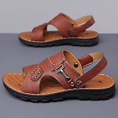 billiga Semester Sandaler-snygga sandaler för män med spänne och slitstark sula, lämpliga för sommarevenemang och dagligt bruk