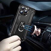 abordables Carcasas iPhone-Funda para iPhone 16 Pro Max Plus iPhone 15 Pro Max Plus iPhone 14 13 12 11 Pro Max Plus Carcasa trasera con soporte magnético antichoque retro TPU PC