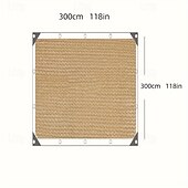 お買い得  日焼け止め-RV ベージュ サンネット アンチサンネット 暗号化シェードネット エッジ 家庭用 中庭 バルコニー 車 植物 メッシュ パビリオン テラス デッキ ガーデン ポーチ パティオ 屋上 サンルーム 遮光ネット 屋外用