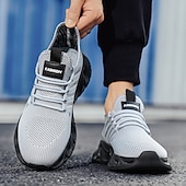 billiga Herrsneakers-prestandasneakers för män, lätt andningsbar mesh i elektrisk blått, sportiga utomhusskor