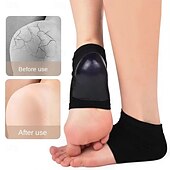 お買い得  パーソナルケアと健康-ジェル保湿ヒールソックス1足、フットケア用スパソックス、乾燥してひび割れたかかとの修復、男女兼用シリコンヒールプロテクター