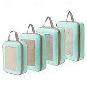 cheap Luggage &amp; Travel Storage-Compression Packing Cubes for Travel, Luggage &amp; Backpack Organizer Set, Space Saver Storage Bags for Clothes, Shoes, Toiletries, Makeup &amp; Digital Accessories