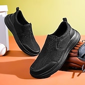 billiga Slip-ons och loafers till herrar-moderna slip-on-sneakers för män, grå mesh med elastisk slingring, snygga och bekväma urbana skor