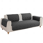 abordables Housse de canapé-Housse de canapé imperméable pour coussin de canapé, housse de protection de meubles résistante à l&#039;eau avec bâtons en mousse et sangles élastiques pour animaux de compagnie et chats