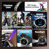 Χαμηλού Κόστους Smartwatch-696 HT30 Εξυπνο ρολόι 1.7 inch Έξυπνο ρολόι Bluetooth Βηματόμετρο Υπενθύμιση Κλήσης Παρακολούθηση Ύπνου Συμβατό με Android iOS Άντρες Κλήσεις Hands-Free Υπενθύμιση Μηνύματος IPX-0 Θήκη ρολογιού 52mm
