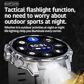 זול שעונים חכמים-cf53 שעון חכם bluetooth call פנס led מסך amoled שעון ספורט לגברים שעון ספורט רב תכליתי