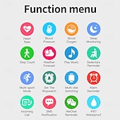 abordables Montres connectées-696 Y83 Montre intelligente 1.83 pouce Smartwatch Montre Connectée Bluetooth ECG+PPG Podomètre Rappel d&#039;appel Compatible avec Android iOS Femmes Hommes Appels Mains Libres Rappel de Message IP 67