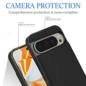 זול תיק טלפון אחר-טלפון מגן עבור גוגל Pixel 9 Pro Pixel 9 Pro XL Pixel 8 Pro Pixel 8 פיקסל 9 כיסוי אחורי עם מעמד מגנטי חריץ לכרטיס רטרו TPU עור PU