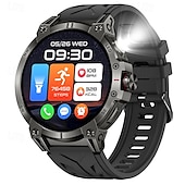 お買い得  スマートウォッチ-2025年新作 1.85インチ HDスクリーン 760mAh 大バッテリー LEDフラッシュライト Bluetooth通話 スポーツモード オールウェザー健康モニタリング スマートウォッチ
