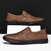 Χαμηλού Κόστους Slip-On Καθημερινά Παπούτσια-ανδρικά μπεζ σουέτ slip-on loafers – χειροποίητα casual παπούτσια μοκασίν για καθημερινή χρήση