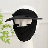abordables chauffage et refroidissement-Masque de protection solaire intégral d&#039;été, masque de protection UV respirant avec bord enduit noir pour usage extérieur