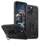 levne Pouzdra pro iPhone-telefon Carcasă Pro iPhone 16 Pro Max Plus iPhone 15 Pro Max Plus iPhone 14 13 12 Pro Max Plus Zadní kryt Držák na prsteny Magnetické Nárazuvzdorné Retro TPU PC
