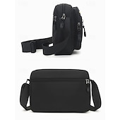 preiswerte Taschen für Herren-Taktische Umhängetasche für Herren, Umhängetasche – wasserdichte Umhängetasche aus Nylon mit mehreren Taschen, lässige Umhängetasche im Militärstil für Reisen, Arbeit und Outdoor-Aktivitäten