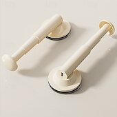 cheap Bathroom Gadgets-Suction Cup Clothes Hanger Rack, No-Drill Retractable Wall-Mounted Drying Rack for Balcony and Home Organization