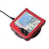 cheap Samsung Cases-Phone Case For Samsung Galaxy Z Flip 7 Z Flip 6 Z Flip 5 Z Flip 4 Back Cover Magnetic Support Wireless Charging Card Slot Retro TPU PU Leather