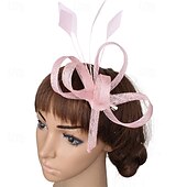 preiswerte Faszinator-Kopfstück Federn Sinamay Hochzeit Abendgesellschaft Elegant Hochzeit Mit Feder Kopfschmuck Kopfbedeckung