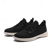 baratos Ténis para Homem-tênis de malha leve e respirável masculino - calçados casuais para caminhada com cadarço para uso diário e viagens