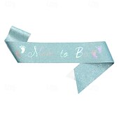 baratos Evento e suprimentos de festa-faixa de decoração para chá de bebê, sálvia &#039;futura mamãe&#039; &amp;Faixas para &quot;futuros pais&quot;, 5 cores com tecido brilhante, presente de maternidade para futuros pais&quot;