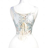 olcso Fűzők-Retró Középkori Reneszánsz Fűző Prsluk Bustier Női Kelta Fantasy Mindszentek napja Farsang Álarcos mulatság Parti Alkalmi / Napi LARP Felnőttek Fűző