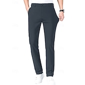 voordelige casual broek-Voor heren Golfbroek Broek Vrijetijdsbroek Stretch broek Zak Effen Sneldrogend Lichtgewicht Volledige lengte Dagelijks Buiten Uitgaan Modieus Casual blauw Khaki