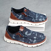 baratos Ténis para Homem-tênis masculino moderno slip-on, malha cinza com sola acolchoada, conforto leve para uso diário