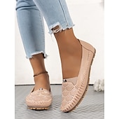preiswerte Damenhausschuhe und -halbschuhe-Damen-Slipper mit Strasssteinen – glitzernde, ausgehöhlte flache Schuhe zum Gehen und Autofahren
