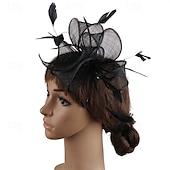 preiswerte Faszinator-Kopfstück Federn Sinamay Hochzeit Abendgesellschaft Elegant Hochzeit Mit Feder Kopfschmuck Kopfbedeckung
