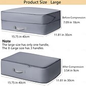 cheap Clothing &amp; Closet Storage-4 Pack Ultra Space Saving Self Compression Organizer Compression Bags for Storage,Ultra Space Saving Self Compression Organizer Bags,Sweater Organizer for Closet,Clothes Storage Bag
