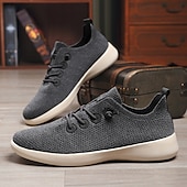 baratos Ténis para Homem-tênis de malha leve e respirável masculino - calçados casuais para caminhada com cadarço para uso diário e viagens