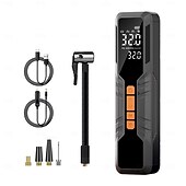 お買い得  インフレータブルポンプ-タイヤインフレーター ポータブルエアコンプレッサー 4x 車のタイヤ用エアポンプ 150psi &amp;10000mAh ポータブルタイヤインフレーター 車用 12DC エアポンプ