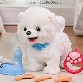 cheap Stuffed Animals-Puppy Toys for Kids Toy Dogs That Walk and Bark Walking Dog Toy for Kids with Leash Interactive Stuffed Puppy with Remote Control for Girls and Boys Aged 3-7 Year Old