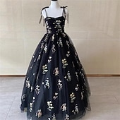cheap Prom Dresses-Ball Gown A-Line Quinceanera Dresses Elegant Dress Wedding Wedding Guest Floor Length Sleeveless Spaghetti Strap Polyester Backless with Pleats Sequin