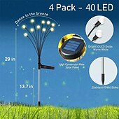 お買い得  ランドスケープライト-6個 4個 2個 1W LEDソーラーライト LEDフラッドライト 通路ライト &amp;ランタン ソーラーパワー 2モード 装飾 温白色 3V 屋外照明 中庭 庭 10LEDビーズ クリスマス ハロウィン