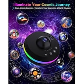 tanie światła projektora gwiazdy galaktyki-projektor meteorów led deco lampka nocna projektor galaktyk 360° planetarium lampka nocna lampa sufitowa przestrzeń rozgwieżdżone niebo projektor z paskiem świetlnym meteor dla dzieci sypialnia