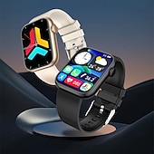 abordables Montres connectées-imosi qx7 montre intelligente 1,85 pouces smartwatch fitness montre de course bluetooth surveillance de la température podomètre rappel d&#039;appel compatible avec android ios femmes hommes étanche longue