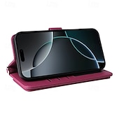 Χαμηλού Κόστους iPhone Θήκες-τηλέφωνο tok Για iPhone 16 Pro Max Plus iPhone 15 Pro Max Plus iPhone 14 13 12 11 Pro Max Plus Αναποδογυρίστε το κάλυμμα με βάση στήριξης με τον Lanyard με λουράκι καρπού Ρετρό TPU PU δέρμα