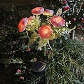 Lot de 2 lampes solaires en forme de fleur pour extérieur, éclairage de paysage, de terrasse, de jardin, étanche, pour jardin, terrasse, pelouse, clôture, décoration de vacances abordables Éclairage paysager-Lot de 2 lampes solaires en forme de fleur pour extérieur, éclairage de paysage, de terrasse, de jardin, étanche, pour jardin, terrasse, pelouse, clôture, décoration de vacances