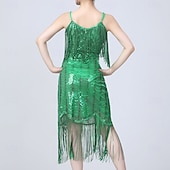 voordelige Latin danskleding-Latijnse dans Kleding Kwastje Pure Kleur Gesplitst Dames Prestatie Opleiding Mouwloos Hoog Polyester tafzijde