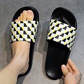 abordables Sandales décontractées-sandales à enfiler géométriques vibrantes pour hommes – chaussures d&#039;été décontractées pour la plage et la piscine