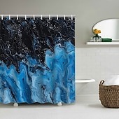 cheap Shower Curtains-Shower Curtain with Hooks 180cm*180cm(70&quot;*70&quot;) Polyester Washable Waterproof Pattern Bathroom Bathtub Decor Abstract Graffiti