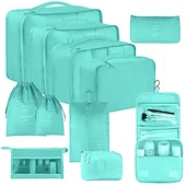 cheap Luggage &amp; Travel Storage-Compression Packing Cubes Set for Travel, Luggage Storage and Organizer, Folding Toiletry and Clothes Organizer