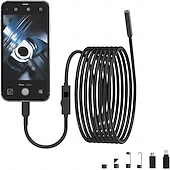 お買い得  顕微鏡＆内視鏡-ライト付き内視鏡カメラ、防水スネーク検査内視鏡、8 つの LED ライト付き、iOS 用 2.0 メガピクセル HD カメラ &amp;アンドロイド携帯