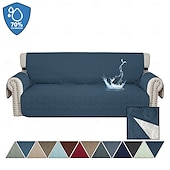 baratos Capa de Sofá-capa de sofá à prova d&#039;água para almofada capa de sofá para cães capa protetora de móveis resistente à água com bastões de espuma tiras elásticas para gato de estimação