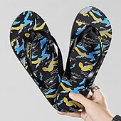 cheap Vacation Sandals-Men&#039;s Camouflage Flip-Flops with Durable Rubber Sole - Perfect for Outdoor and Beach Activities