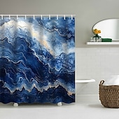 cheap Shower Curtains-Shower Curtain with Hooks 180cm*180cm(70&quot;*70&quot;) Polyester Washable Waterproof Pattern Bathroom Bathtub Decor Abstract Graffiti